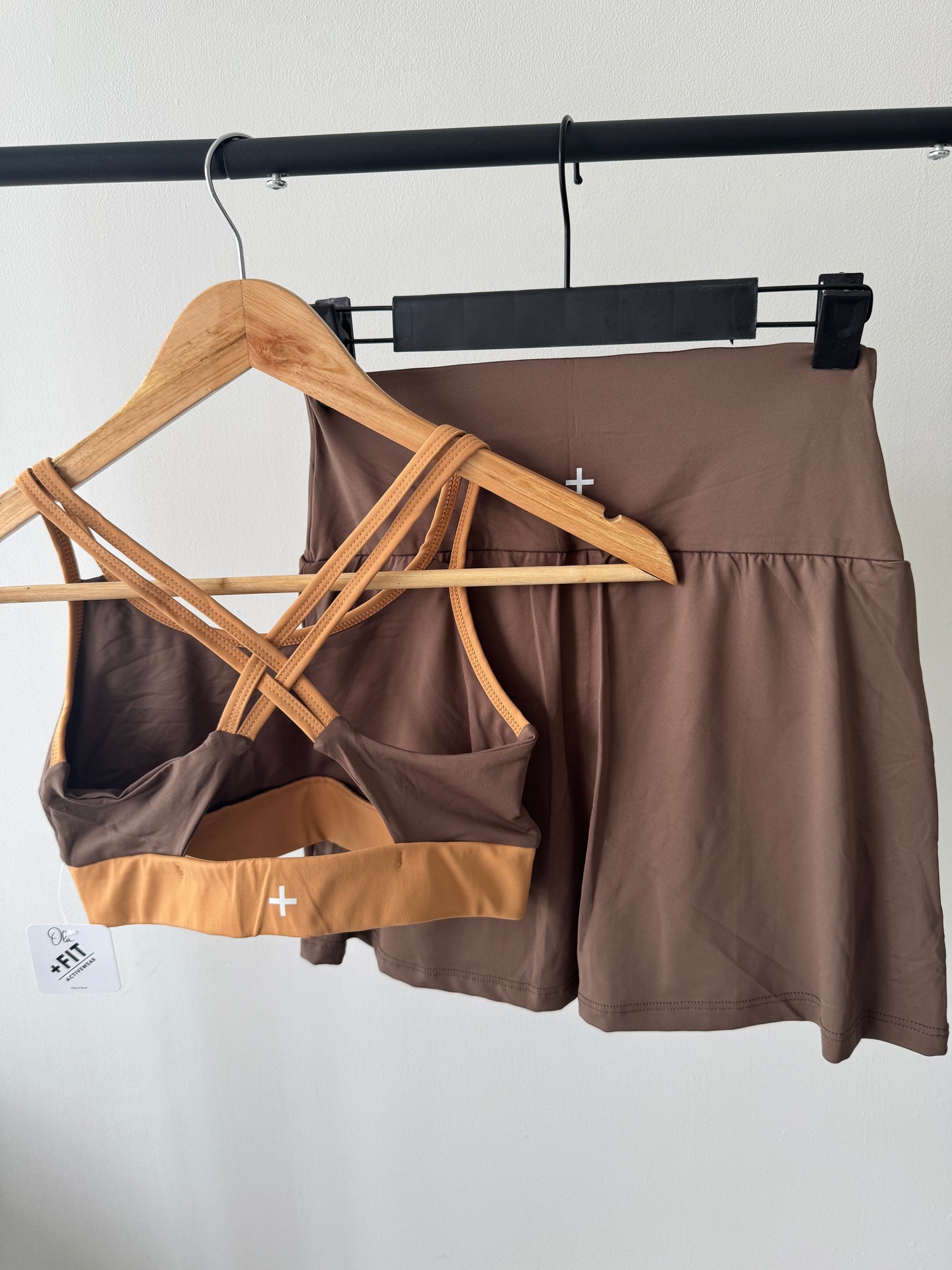 Two tone set short and skirt +top